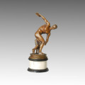 Sports Statue Discus Throw Bronze Sculpture, Myron TPE-114